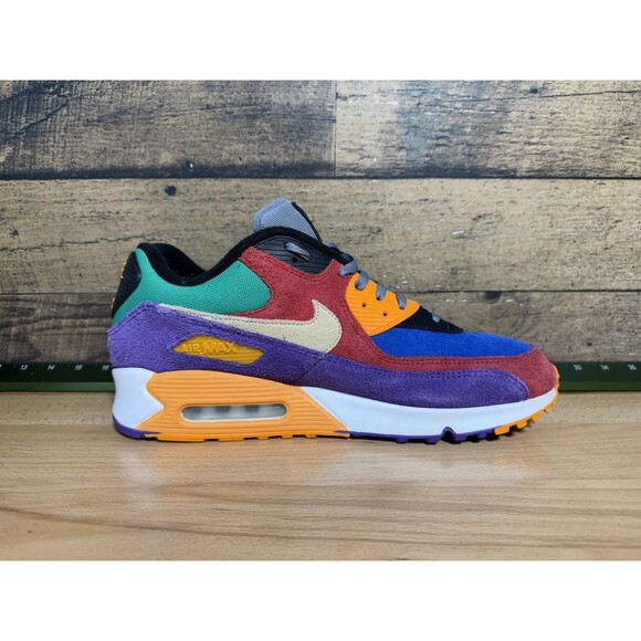 ?Nike Air Max 90 QS Viotech OG AM90 Men’s Sz 13 Red Orange Purple Suede Sneaker main image 7